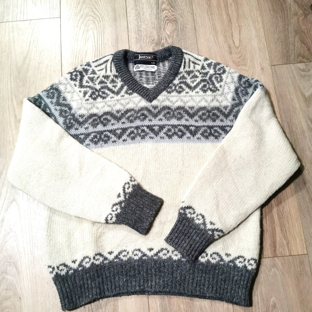 70s Vintage Jantzen Wool Pullover Sweater Winter W